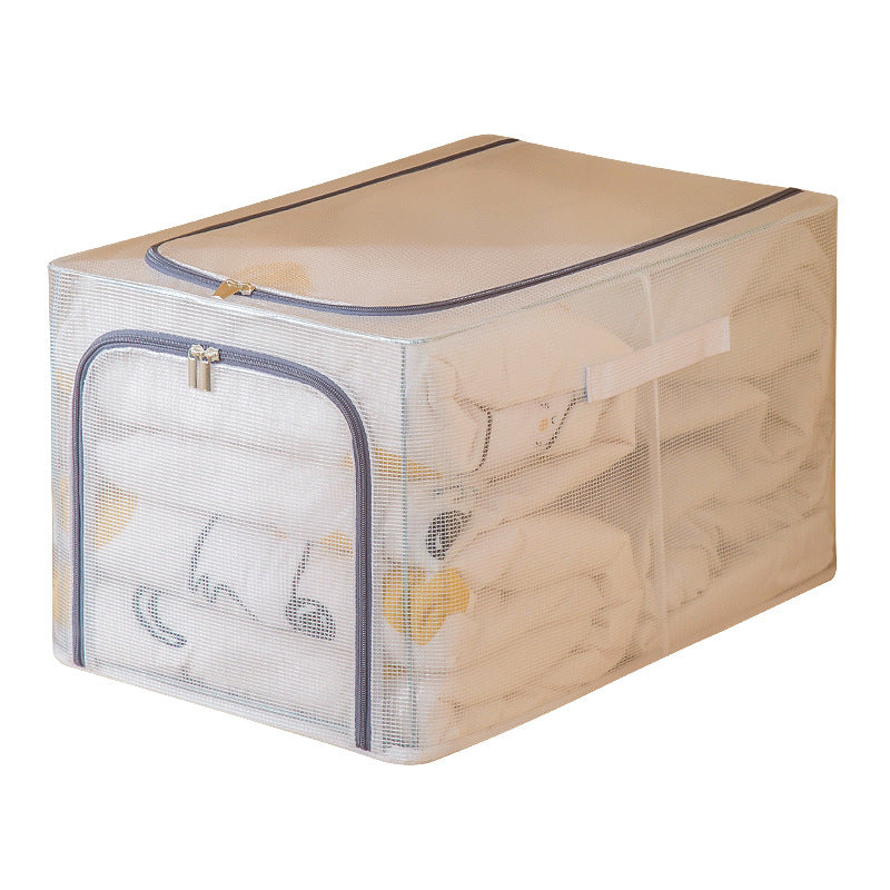 New large-capacity wardrobe seam Baina box PVC finishing artifact wardrobe layered household folding clothes storage