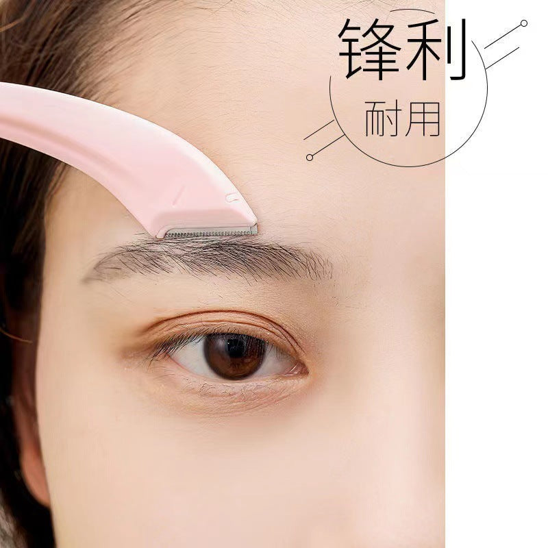 Colorful fenling crescent eyebrow trimmer 2 beauty tools eyebrow trimmer novice macro blade shaving knife professional beauty