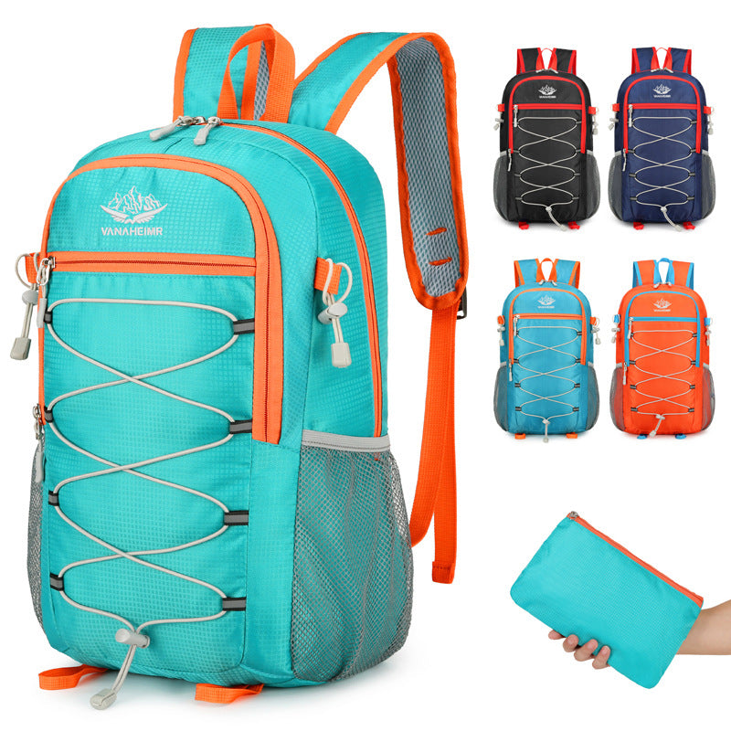 Outdoor Backpack Foldable Skin Bag Ultra Light Oxford Budding Mountain Riding Backpack Multifunctional Casual Backpack