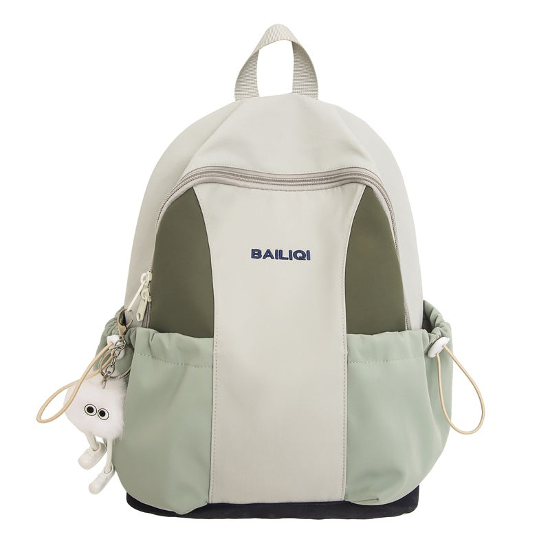 Schoolbag daily travel spring outing travel pure colorpatchwork kindergarten backpack abrasion resistantwaterproof lightweight backpack