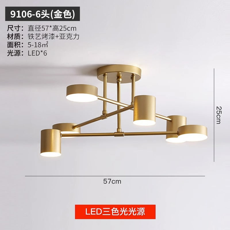 export european style living room chandelier post-modern casual three-head dining room master bedroom for home high-end scandinavian lamps