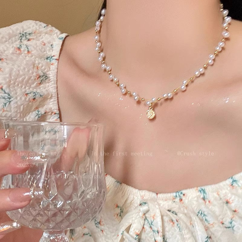 2025 hot-selling beaded butterfly necklace for women - versatile, unique, elegant pearl choker - trendy vintage style accessories