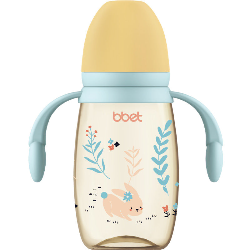 Dual-use straw cup for toddlers (1-2-3 years) with handle - leak-proof ppsu sippy cup for babies and young children - anti-choking design for learning to drink
