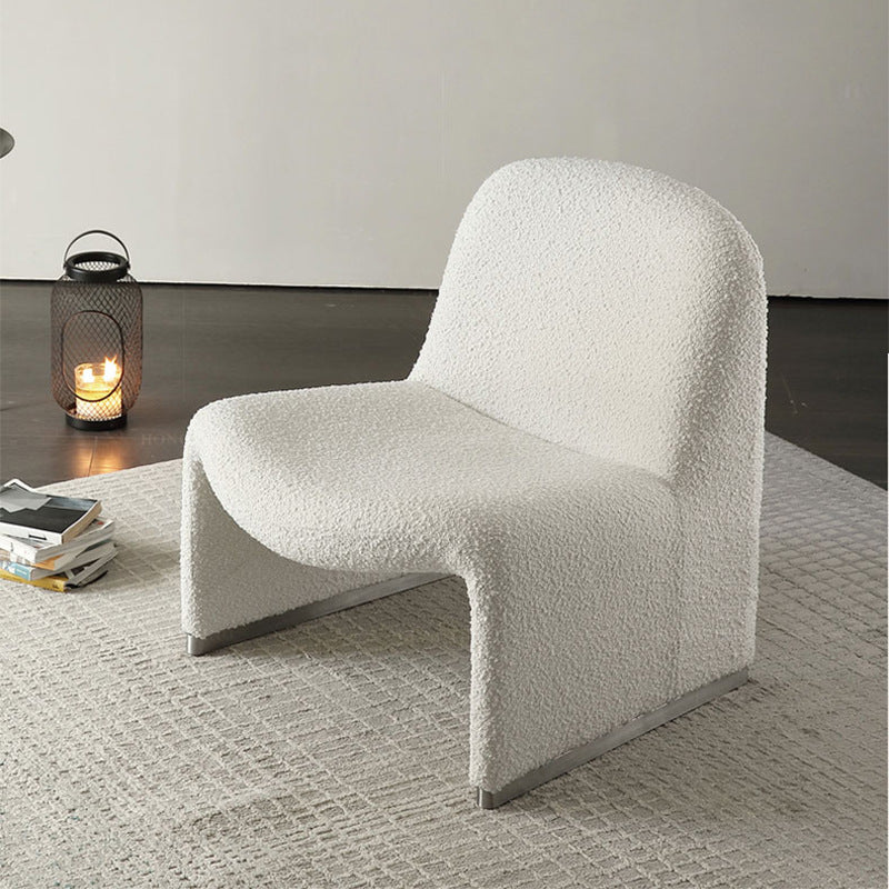 Hill chair bauhaus living room casualpopular creative cashmere single sofa cream style cloakroom makeup chair
