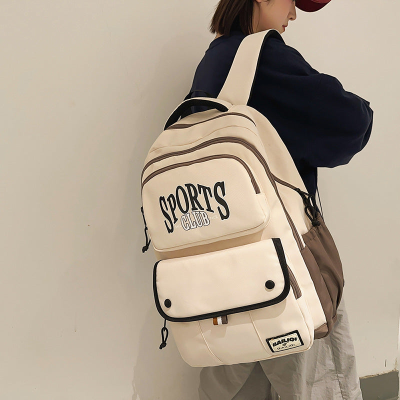 2025 new american style sports backpack - high capacity, multi-functional, wear-resistant, scratch-proof, water-repellent - perfect for students, travel, and school