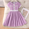 Baby clothing kids set children outfit yellow short-sleeved dress children's clothing