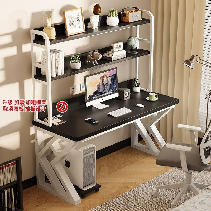 Computer desk home office desk bedroom student desk bookshelf all-in-one with pegboard simple storage study table