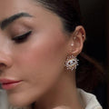Women's earrings wholesale: cross-border sun eye earrings, unique design, light luxury, high-end star and heart studs