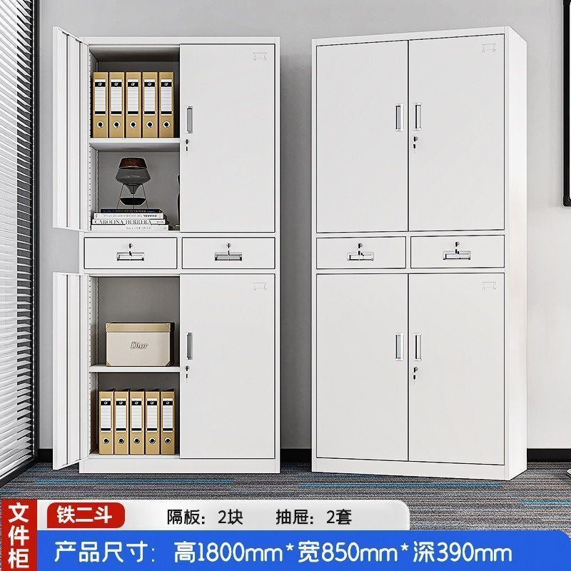 Heavy-duty steel office file cabinet - steel document cabinet for financial records, accounting files, and storage - low profile storage unit