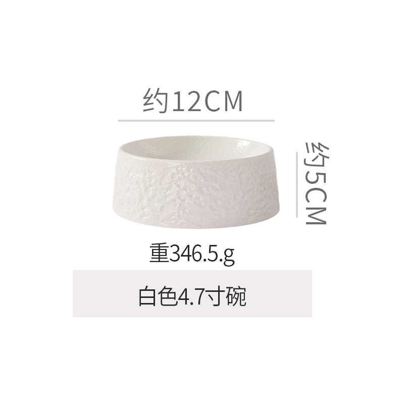 Rock pattern artistic conception cold dish plate creative classy sense hotel restaurant asymmetrical plate private dish ceramic tableware