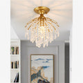 Modern minimalist creative hallway entryway ceiling light, light luxury crystal italian style popular corridor balcony walk-in closet lighting fixture