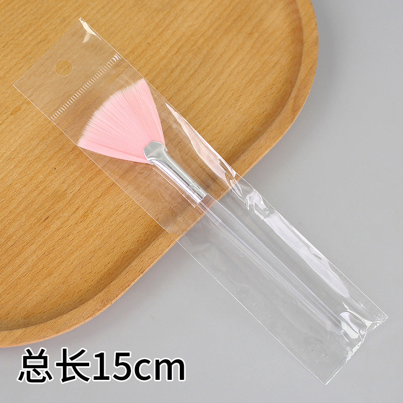 Beauty tools fan-shaped brush fruit acid brush makeup brush beauty mask brush modification essence brush single bag wholesale
