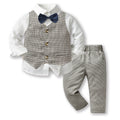 Kids suit suit handsome boy flower boy vest dress male baby first birthday birthday medium large child suit fall and winter