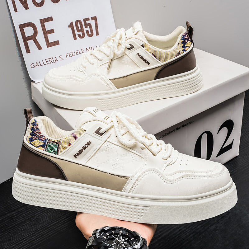 Men's shoes 2026 new summer trendy versatile athletic casual sneakers men's soft sole white trendy shoes men's footwear