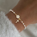 Amazon cross-border new arrival: letter beaded bow bracelet - elegant, versatile, fresh, sweet, and cute jewelry for women