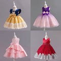 New girls' floral dress - stylish princess style, perfect for first birthday parties and special occasions