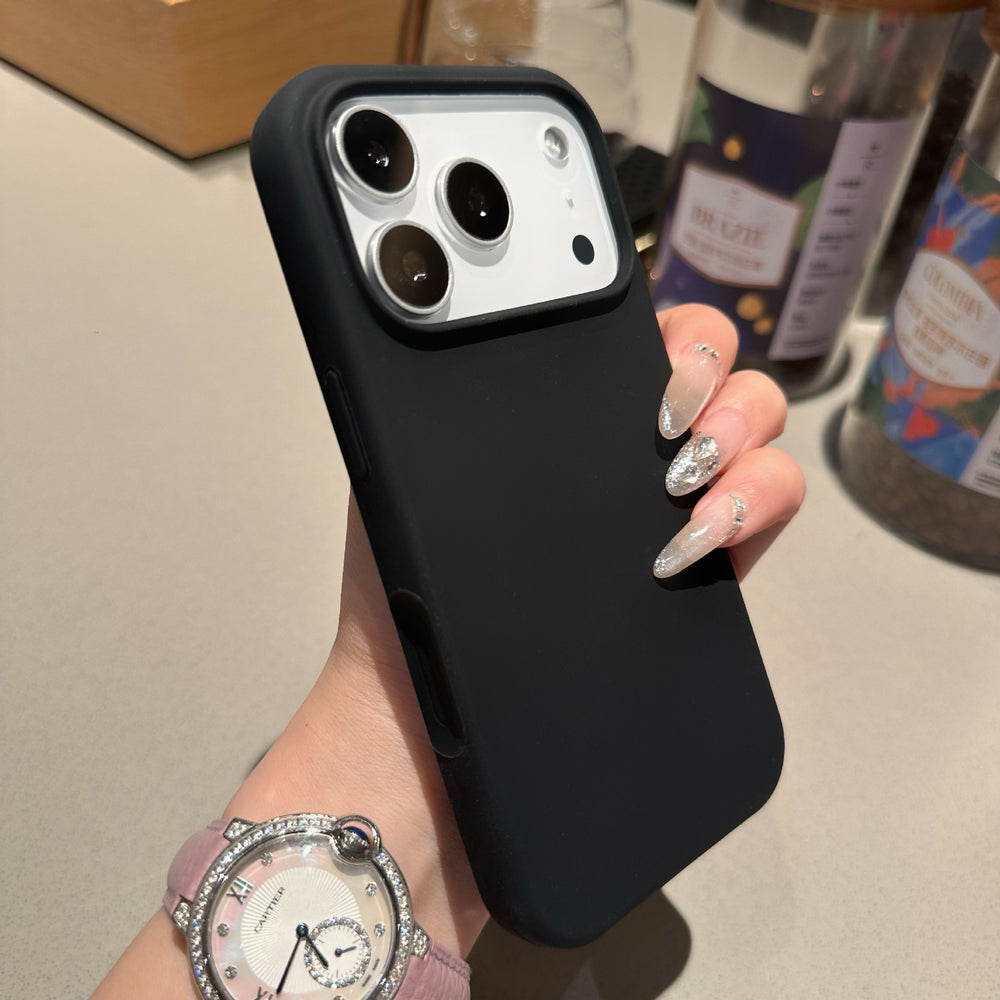 Suitable for apple 17pro large hole liquid skin feel mobile phone case all-inclusive ai button iphone16 anti-fall protective cover