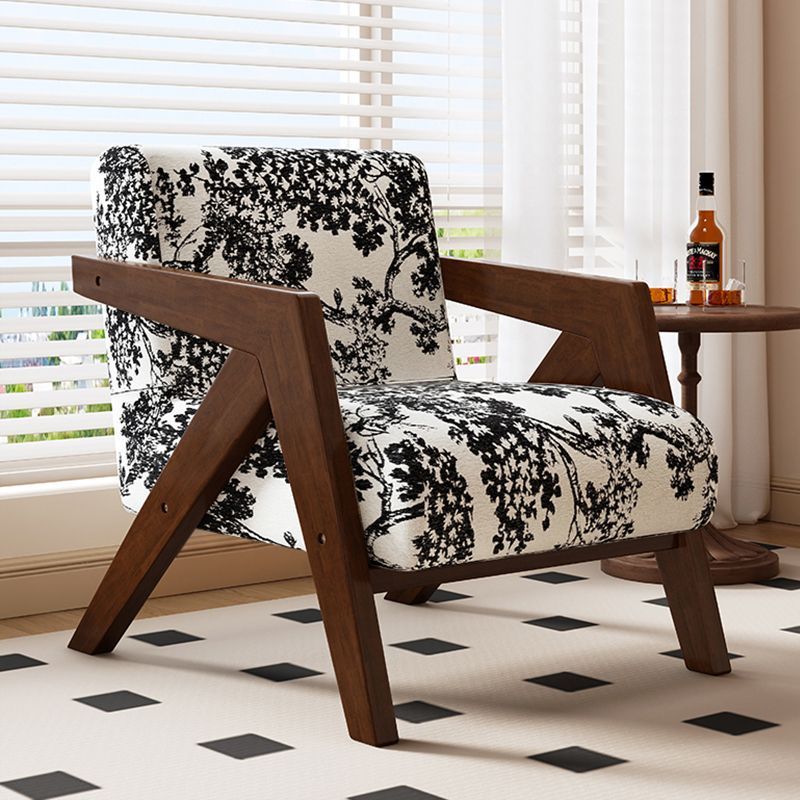 Richard nordic solid wood single sofa chair living room french cafe hotel retrob&b balcony lazy chair