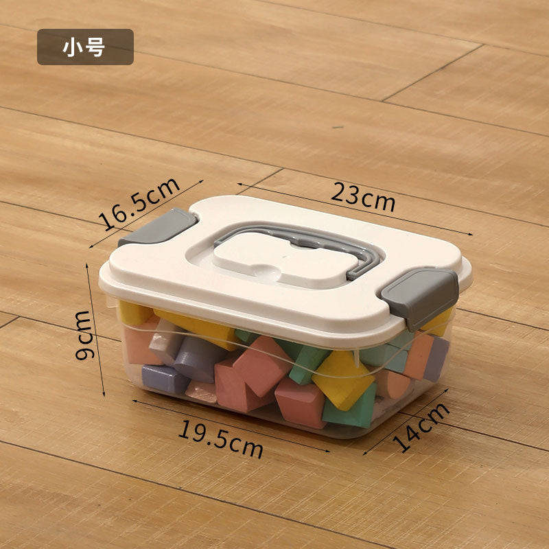 Household wardrobe storage box Clothes toys Books Transparent storage box Plastic snacks Car finishing box Storage box