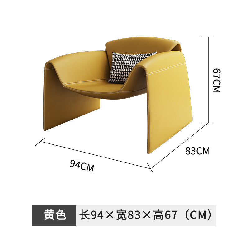 Balcony italian chair reception casual single sofa living room special-shaped creative m-shaped crab chair tiger chair