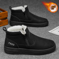 2025 winter thickened warm men's shoes, non-slip high-top new men's cold-proof thick-soled snow boots, fleece-lined cotton shoes