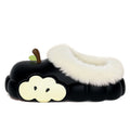 Cotton slippers women's winter 2025 new apple slippers fleece-lined warm indoor anti-slip baotou half slippers women's wholesale