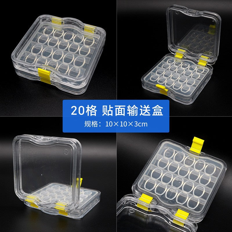 Denture storage box Small veneer box Single denture film box Tooth box 2 grids 6 grids 16 grids veneer box Conveyor box