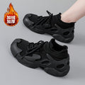 Women's mid-cut winter shoes: new winter collection - fleece-lined, extra thick cotton shoes, cold-weather protection, warm, casual, thick-soled athletic shoes for women