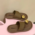 Women's thong sandals - new summer collection: versatile roman style, beach-friendly, casual flat sandals with soft soles, perfect for everyday wear