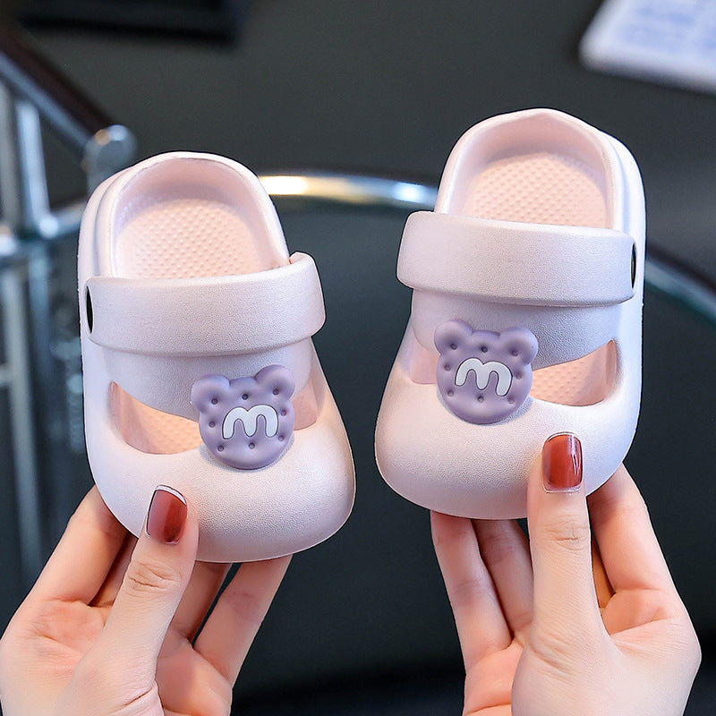 Eva kids' clogs - summer indoor anti-slip cartoon sandals for girls and boys, perfect for first walkers and outdoor beach wear