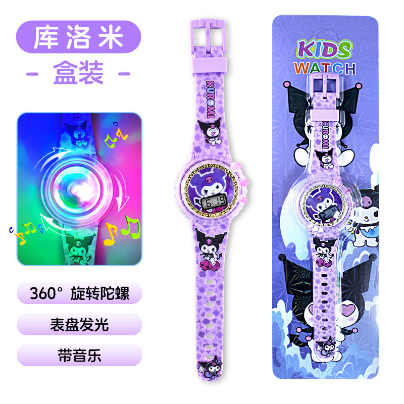 New sanrio colorful light-up children's electronic watch - my melody & hello kitty - perfect gift for kindergarten & elementary school boys & girls