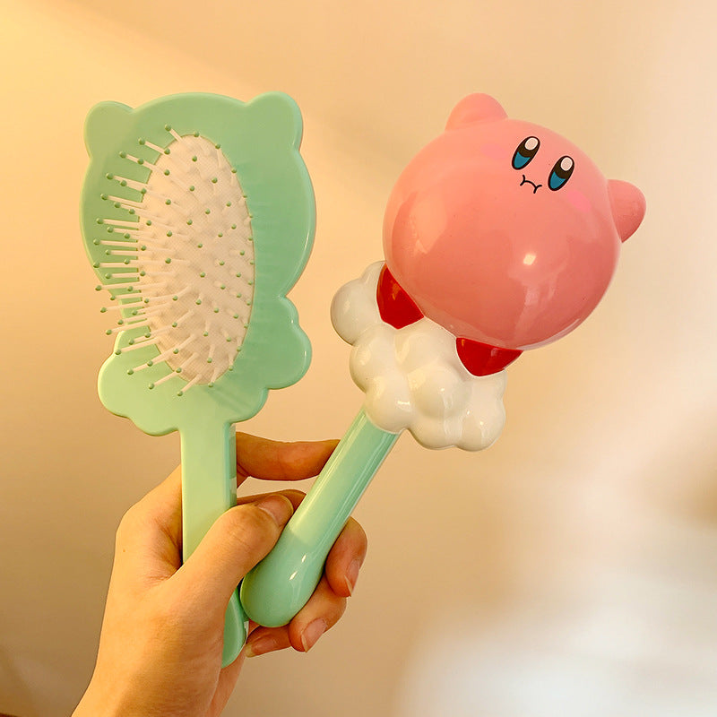 Factory direct, ready-to-ship anti-static smoothing hairbrush. cute cartoon design, perfect for hair styling and massage. portable cushion brush, dropshipping available