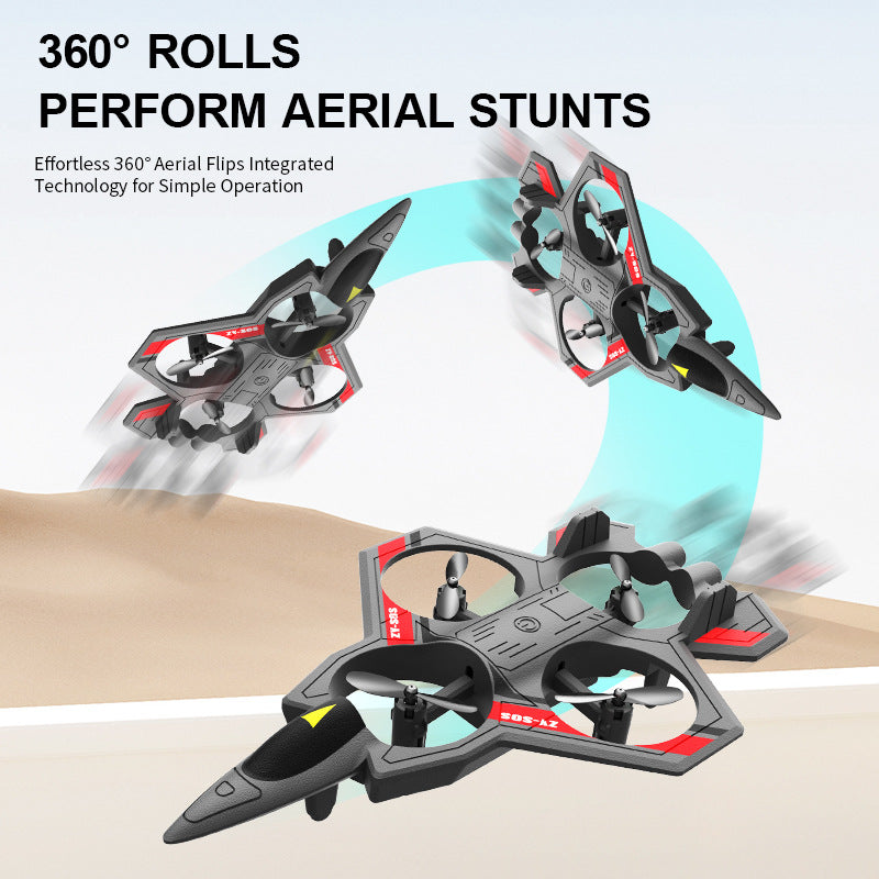 remote control combat drone four-channel suspended four-axis drone fixed height roll stunt remote control lighting flight