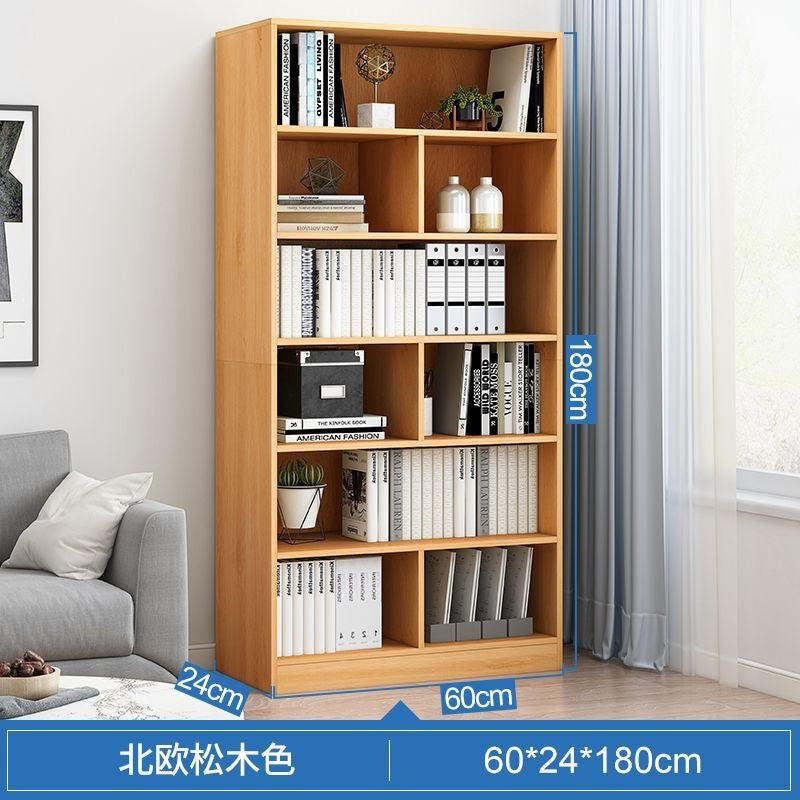 Bookshelf storage rack floor-standing simple for home multi-layer living room cabinet storage cabinet narrow slit small bookcase wall storage