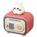 kids cartoon piggy bank multi-function large capacity dual-mode unlocking automatic sensor money-saving toy