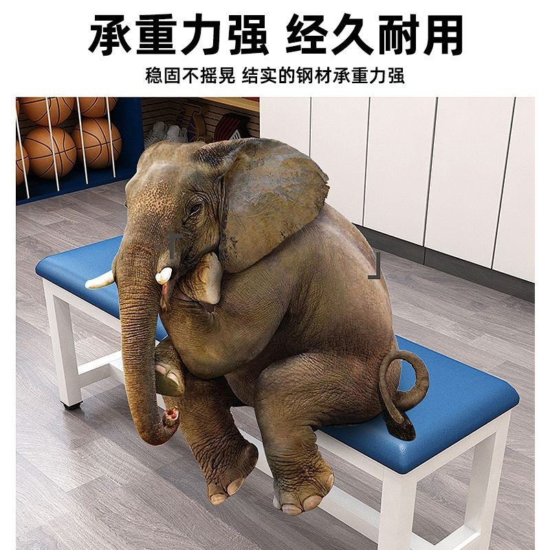 Long bench shoe changing bench for home bench dressing room bathroom dining table fitness clothing store stadium rest bench