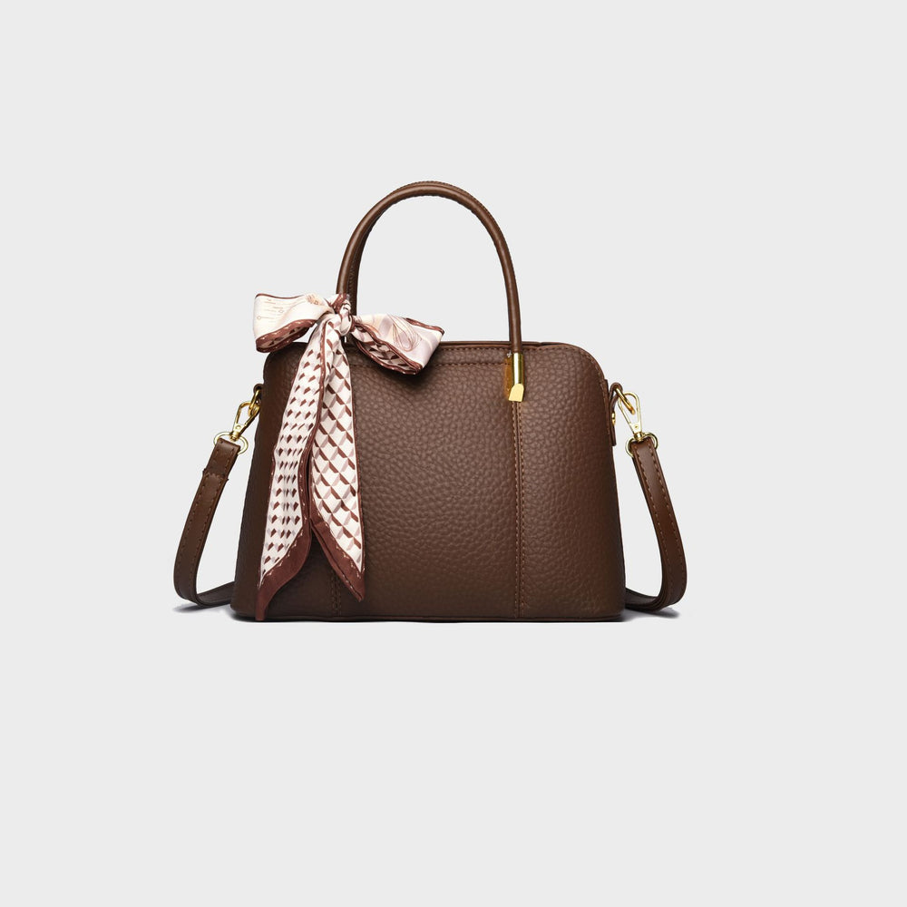 new arrival women's bag retro large capacity bag women's casualfashion crossbody bag silk scarf easiest for matchcasualsatchel bag