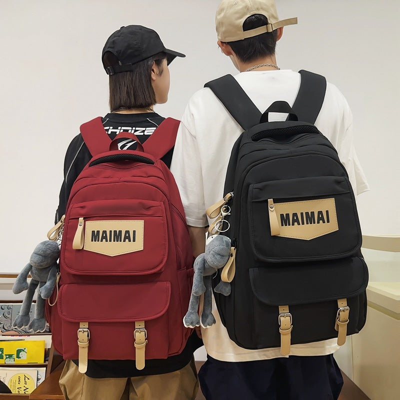 Japanese style workwear style high school students junior high school students school bag women's k-style backpack men's large capacity travel backpack easiest for match