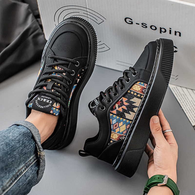 Men's shoes 2026 new korean style trendy athletic casual sneakers chunky sole hot seller ins trendy versatile niche streetwear shoes