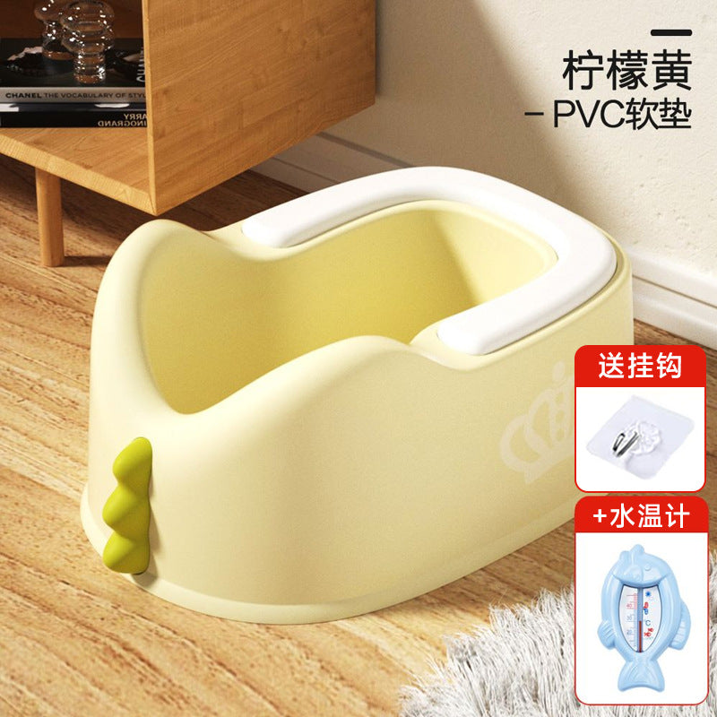 Kids' potty training wash basin - baby plastic girl's toilet training seat - infant squatting wash basin for gentle cleansing