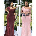 Fashion e-commerce export cross-border supply africa  women's clothing sequin patchwork evening dress bridesmaid dress dress