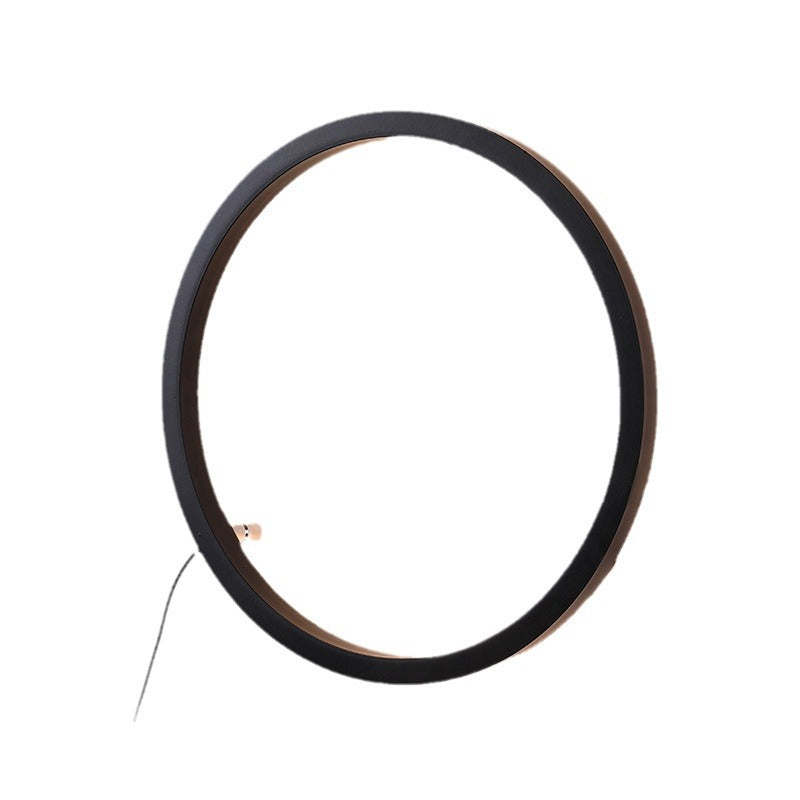Minimalist chic large round wall sconce - stylish ambient lighting for living room backdrops, bedroom headboards, and more