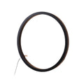 Minimalist chic large round wall sconce - stylish ambient lighting for living room backdrops, bedroom headboards, and more