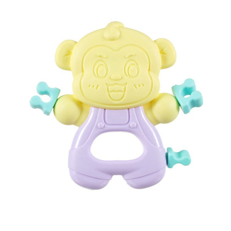 Cross-border  export newborn baby rattle soothing toy 0-1 year old tooth grinding stick boiled tooth glue manufacturer