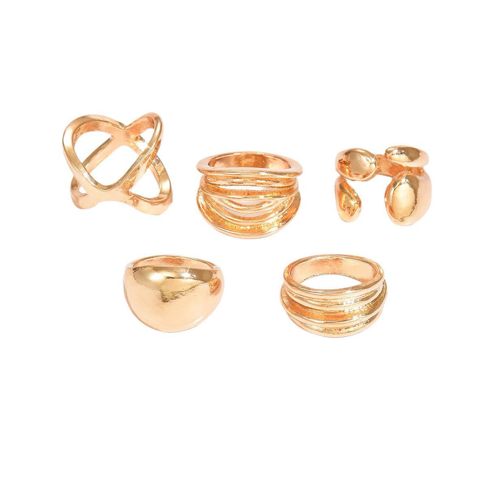 Simple multi-layer winding ring suitfashion cold style metal glossy fashionretro knuckle plain ring jewelry