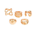 Simple multi-layer winding ring suitfashion cold style metal glossy fashionretro knuckle plain ring jewelry
