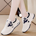 Plus size women's sneakers 2025 new spring hot style korean versatile lightweight running leather casual chunky sneakers
