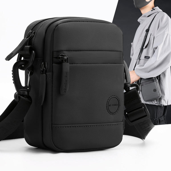 WEPOWER New Men's Crossbody Bag Small Bag Men's Mini Shoulder Small Hanging Bag Mobile Phone Bag Multifunctional Fanny Bag