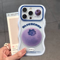 Three-dimensional blueberry peach orange fruit suitable for apple 17 mobile phone case fresh girl iphone 18 wave case 16