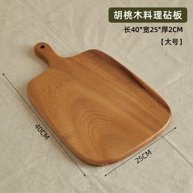 solid wood walnut bread board cutting board pizza steak creative fruit wooden bread board kitchen household tray